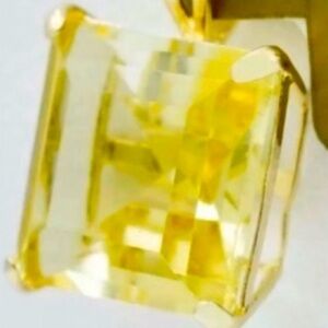 14K ❤️❤️ YELLOW TOPAZ ❤️PRINCESS PENDANT ❤️ ❤️❤️❤️